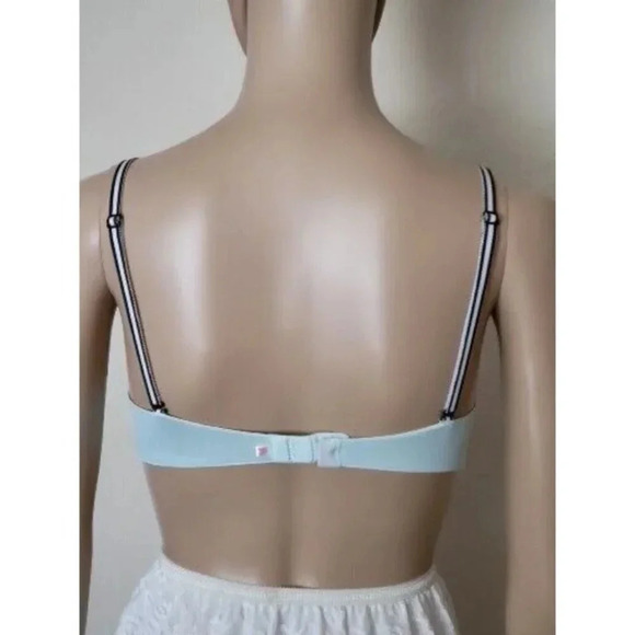 Pink Victoria's Secret wear everywhere demi underlined green Bra 34C - Picture 3 of 8